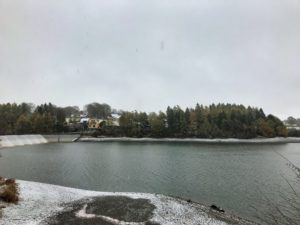 De eerste sneeuw in de Ardennen